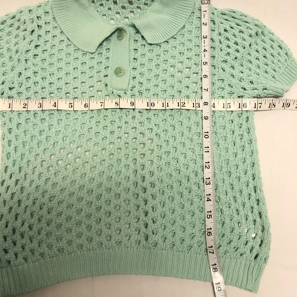 American apparel knit sweater mint green sz small - Picture 6 of 6
